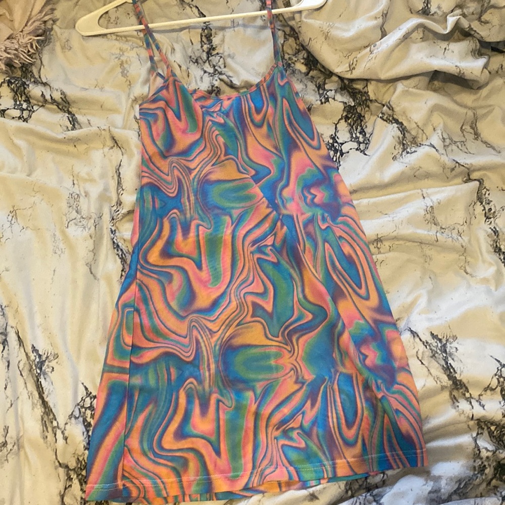 Unif mesh trippy dress melt